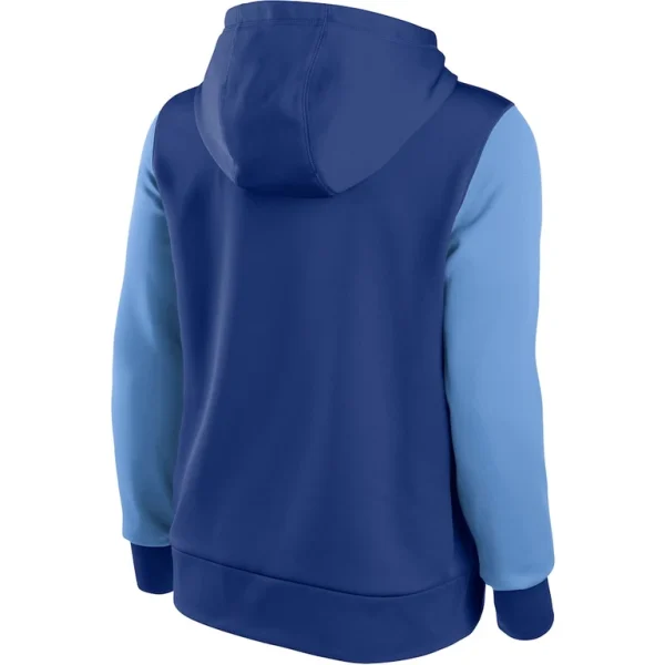 Kansas city royals nike womens authentic collection pullover hoodie Royallight blue M
