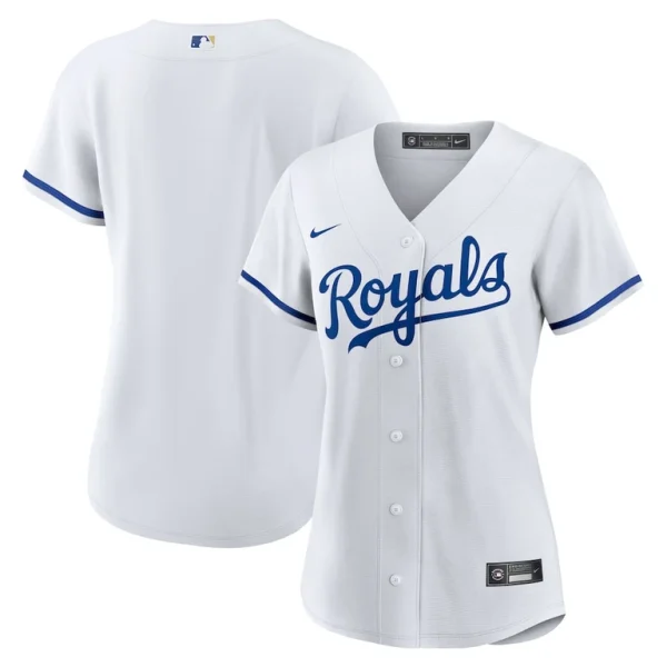 Kansas city royals nike womens home replica team logo jersey White