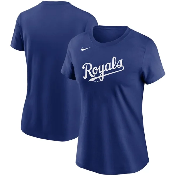 Kansas city royals nike womens wordmark t shirt Royal