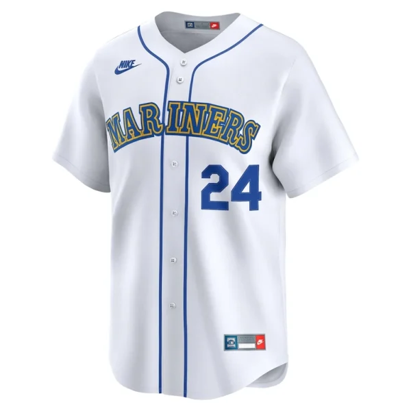 Ken griffey jr. seattle mariners nike throwback cooperstown collection limited jersey White M