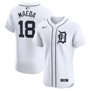 Kenta maeda detroit tigers nike home elite player jersey White