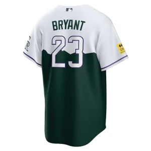 Kris bryant colorado rockies nike 2022 city connect replica player jersey Green L