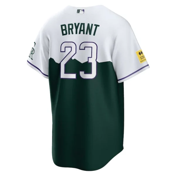 Kris bryant colorado rockies nike 2022 city connect replica player jersey Green L