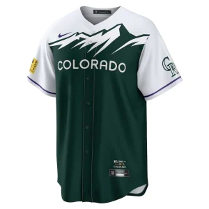 Kris bryant colorado rockies nike 2022 city connect replica player jersey Green M