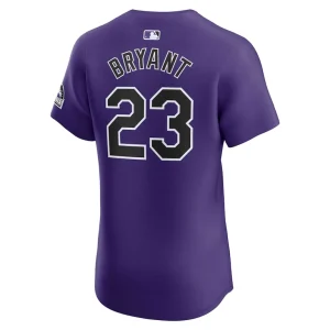 Kris bryant colorado rockies nike alternate elite player jersey Purple 48
