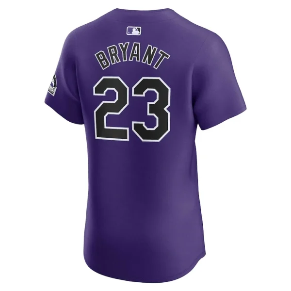 Kris bryant colorado rockies nike alternate elite player jersey Purple 48