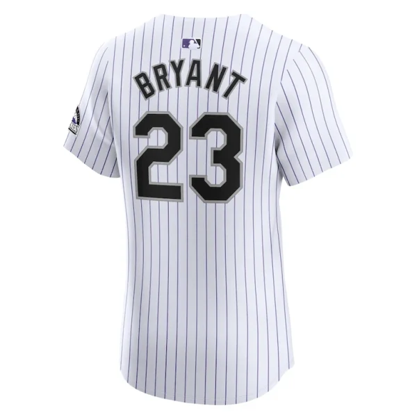 Kris bryant colorado rockies nike home elite jersey White 48