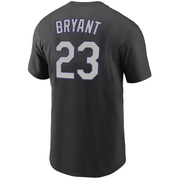 Kris bryant colorado rockies nike name number t shirt Black L