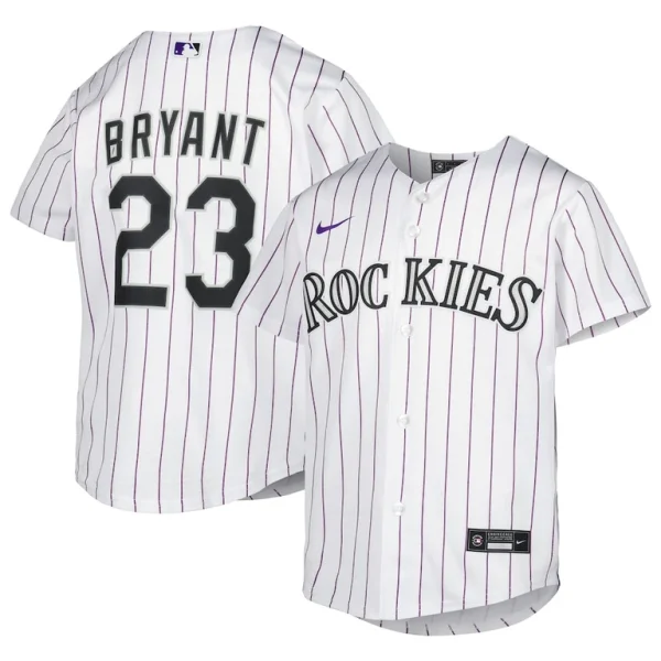 Kris bryant colorado rockies nike youth alternate replica player jersey White