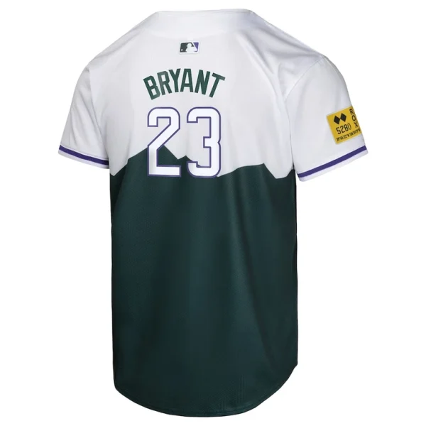 Kris bryant colorado rockies nike youth city connect limited player jersey Green Yth L