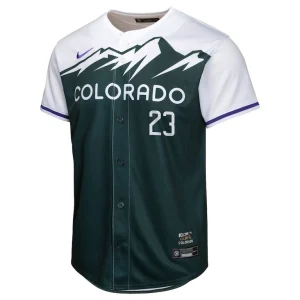 Kris bryant colorado rockies nike youth city connect limited player jersey Green Yth M