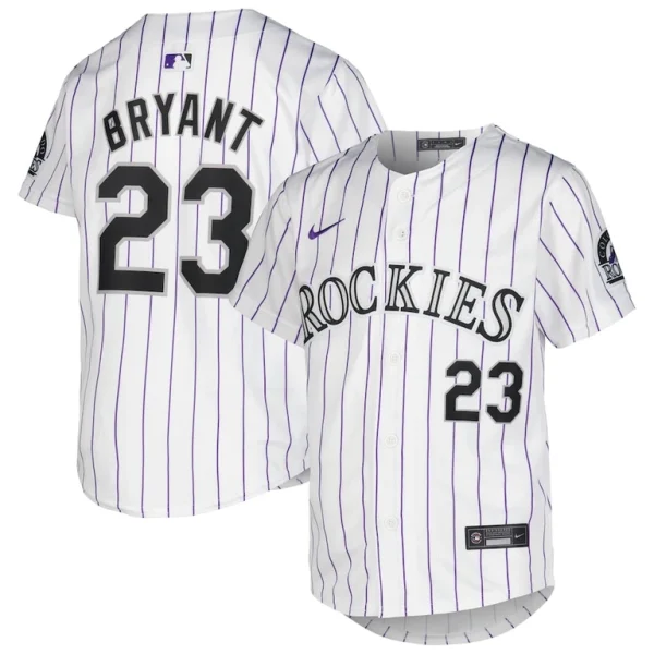 Kris bryant colorado rockies nike youth home limited player jersey White