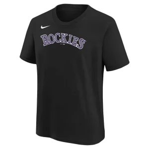 Kris bryant colorado rockies nike youth home player name number t shirt Black Yth M