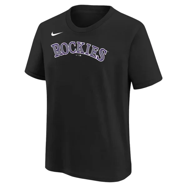 Kris bryant colorado rockies nike youth home player name number t shirt Black Yth M