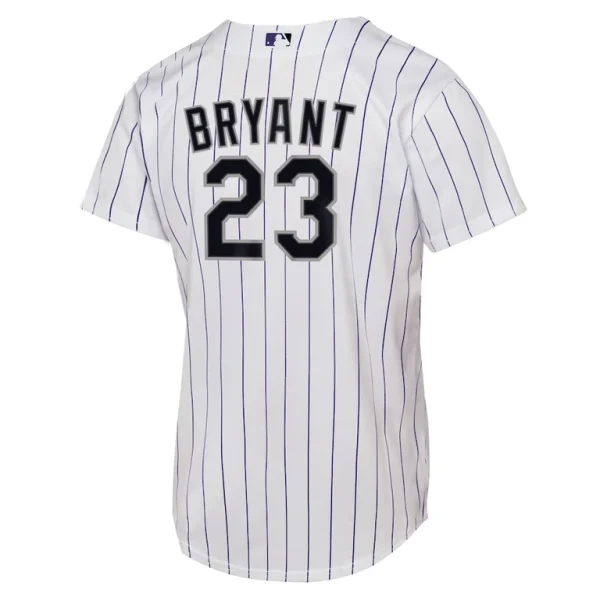 Kris bryant colorado rockies nike youth home replica player jersey White Yth L