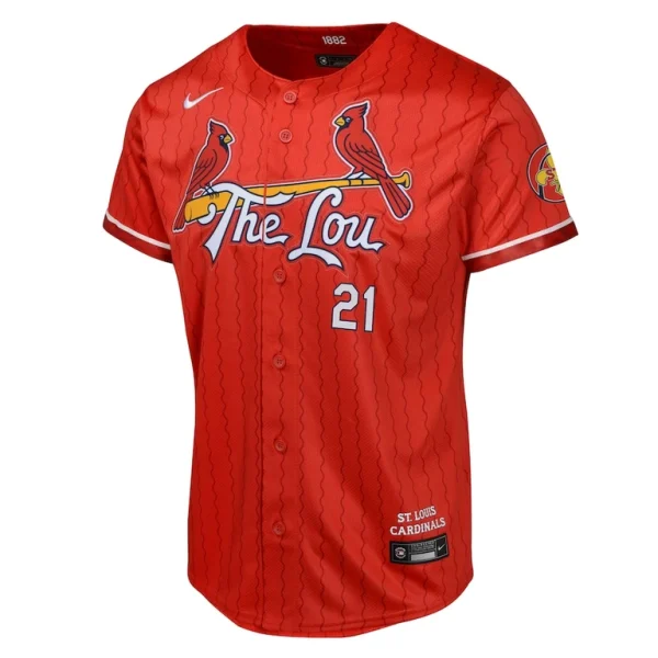 Lars nootbaar st. louis cardinals nike youth 2024 city connect limited player jersey Red Yth M