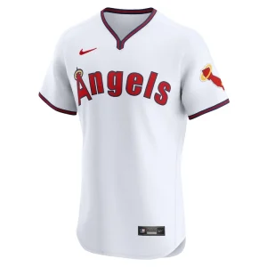 Los angeles angels nike alternate vapor premier elite patch jersey White 44