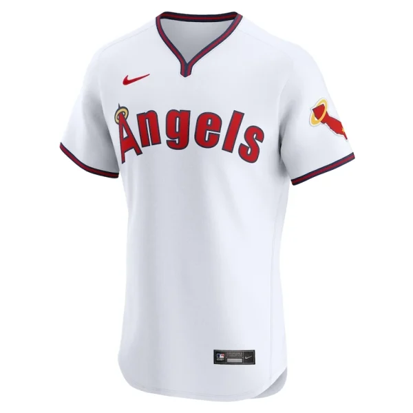 Los angeles angels nike alternate vapor premier elite patch jersey White 44