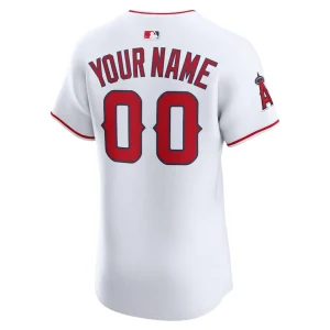 Los angeles angels nike home elite custom jersey White 48