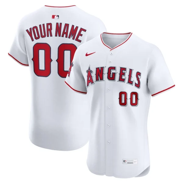 Los angeles angels nike home elite custom jersey White