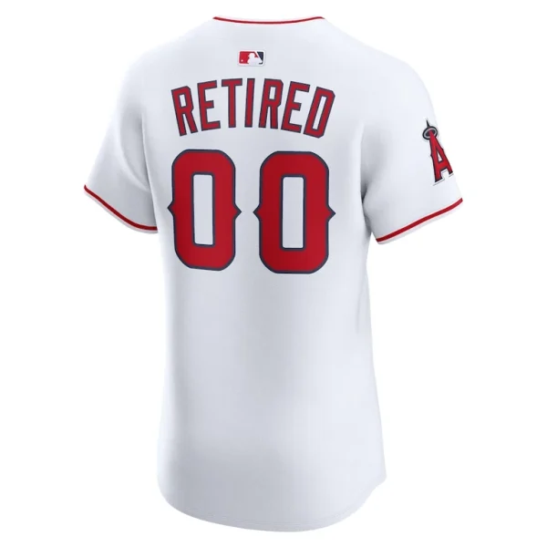Los angeles angels nike home elite pick a player retired roster jersey White 48