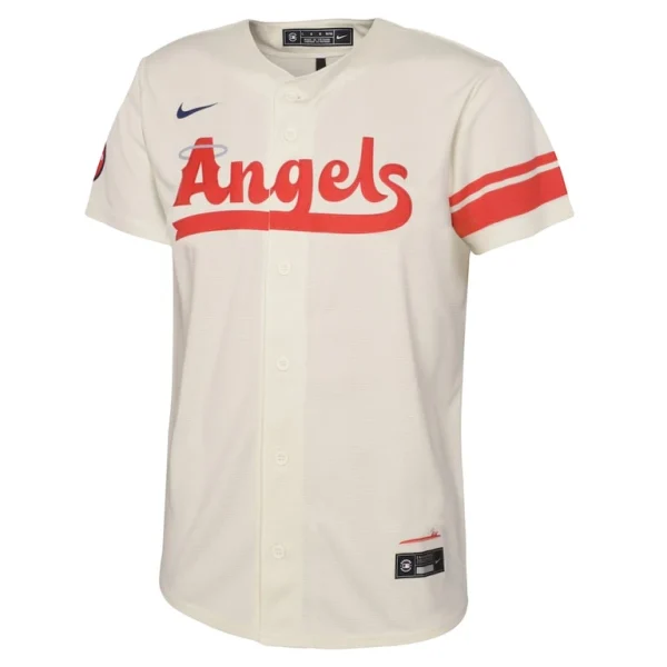 Los angeles angels nike infant city connect replica jersey Cream 18 MO