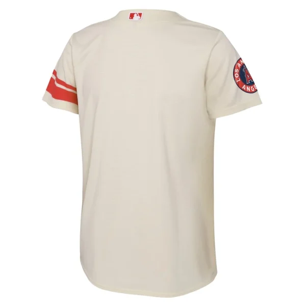 Los angeles angels nike infant city connect replica jersey Cream 24 MO