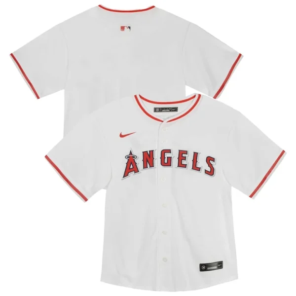 Los angeles angels nike preschool home game jersey White