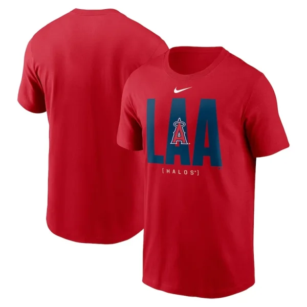 Los angeles angels nike scoreboard t shirt Red