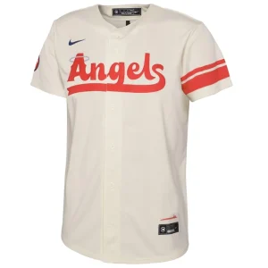 Los angeles angels nike toddler city connect replica jersey Cream 3T
