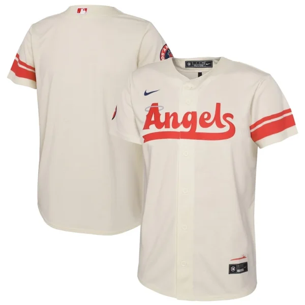 Los angeles angels nike toddler city connect replica jersey Cream