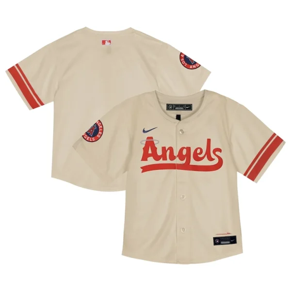Los angeles angels nike toddler city connect team limited jersey natural Multi