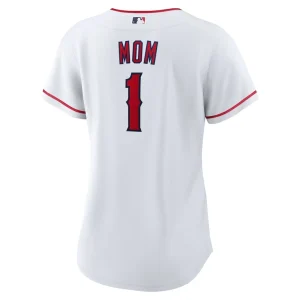 Los angeles angels nike womens 1 mom home replica jersey White L