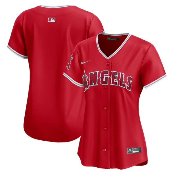 Los angeles angels nike womens alternate limited jersey – red Multi