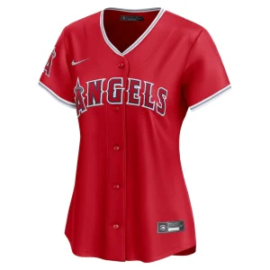 Los angeles angels nike womens alternate limited jersey – red Multi M