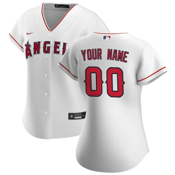Los angeles angels nike womens home replica custom jersey White