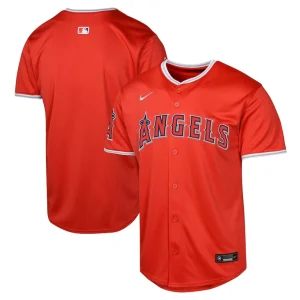 Los angeles angels nike youth alternate limited jersey Red