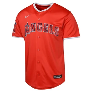 Los angeles angels nike youth alternate limited jersey Red Yth M