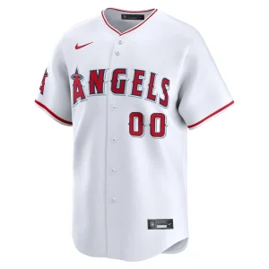 Los angeles angels nike youth home limited custom jersey White Yth M