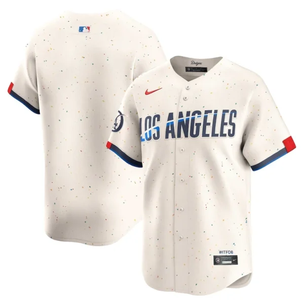Los angeles dodgers nike 2024 city connect limited jersey Cream