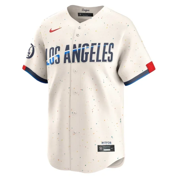 Los angeles dodgers nike 2024 city connect limited jersey Cream M