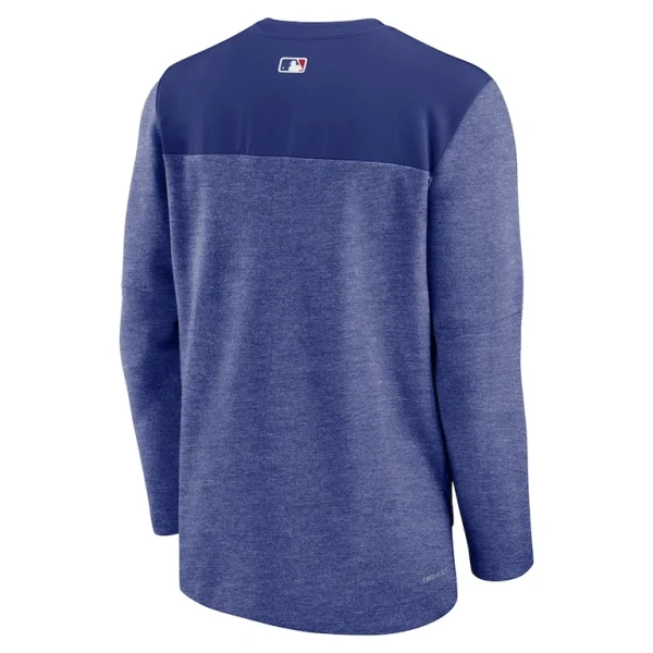 Los angeles dodgers nike authentic collection game time performance half zip top Royal L