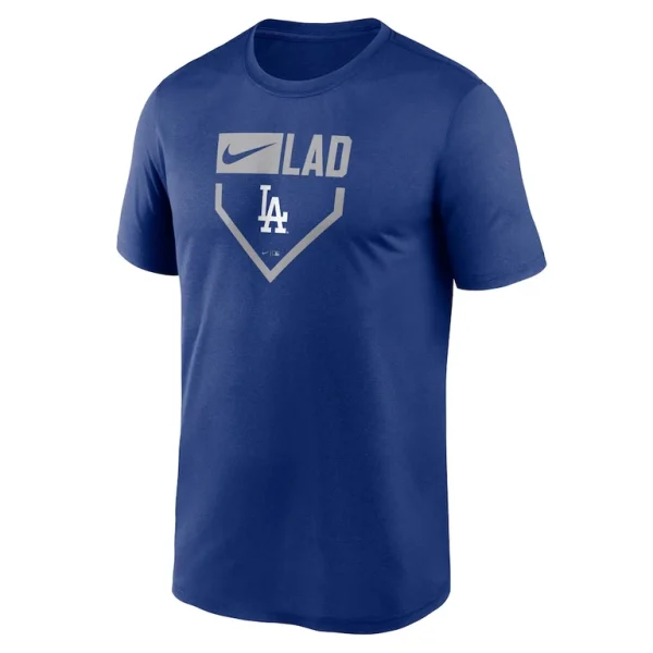 Los angeles dodgers nike home plate icon legend performance t shirt Royal M