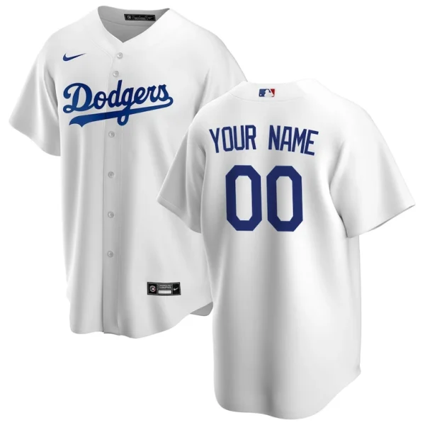 Los angeles dodgers nike home replica custom jersey White