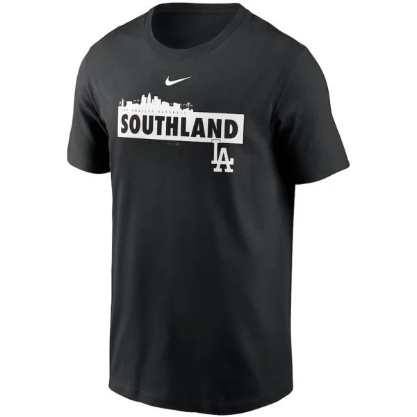 Los angeles dodgers nike local nickname skyline t shirt Black M