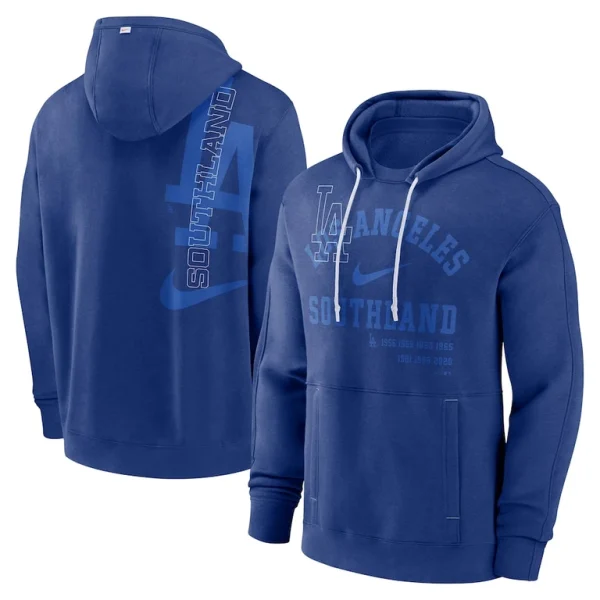 Los angeles dodgers nike statement ball game pullover hoodie Royal
