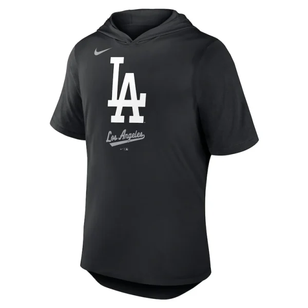 Los angeles dodgers nike tri blend hoodie t shirt Black M