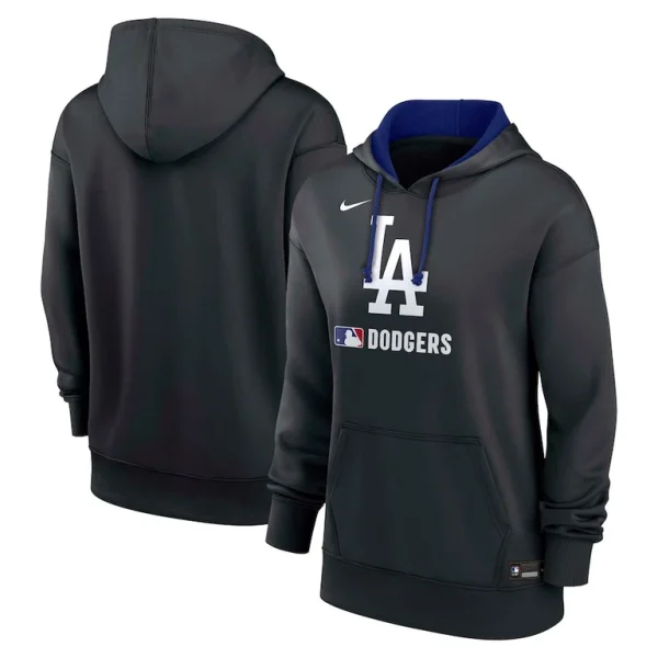 Los angeles dodgers nike womens authentic collection performance pullover hoodie Black