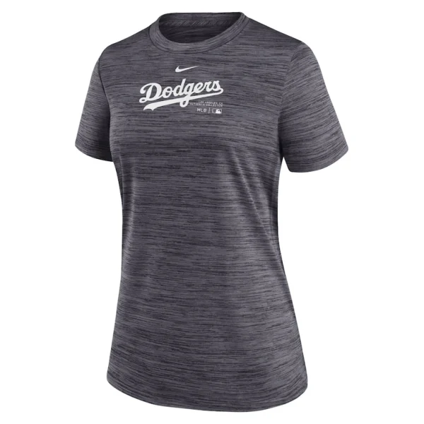 Los angeles dodgers nike womens authentic collection velocity performance t shirt Black S