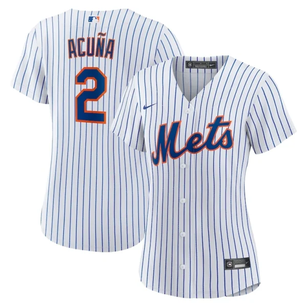 Luisangel acuna new york mets nike womens home replica player jersey White